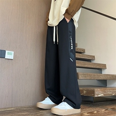 休闲裤男款卫裤潮牌宽松直筒裤子男时尚帅气青少年长裤K509-P40，男装休闲裤，星座308B-2