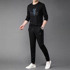 2023年夏款潮流休闲时尚男士运动短袖套装P120,男装休闲套装,电商D223-1