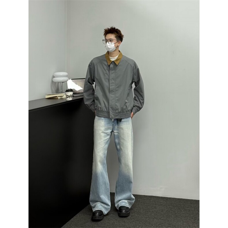 1506-1/G31150/P63复古水洗分割哈灵顿夹克男秋季新款日系工装,男装夹克,星座1506A