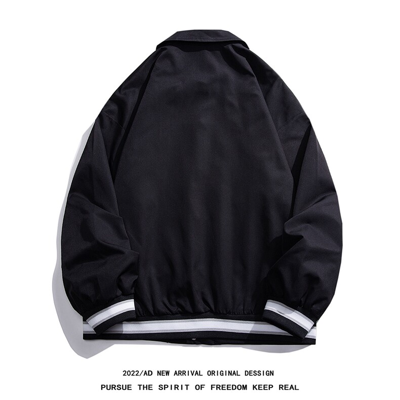 白底23春季新款hiphop炸街设计感潮流翻领夹克外套G721P65控88,男装夹克,电商A247-1