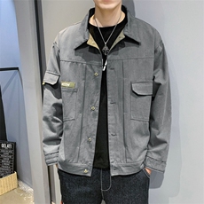 2021春秋季新款男士夹克潮流翻领休闲外套DT，男装夹克，电商A102