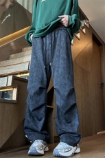秋季扎染脏脏裤宽松抽绳伞兵裤运动卫裤A480特P45控68，男装休闲裤，电商A309