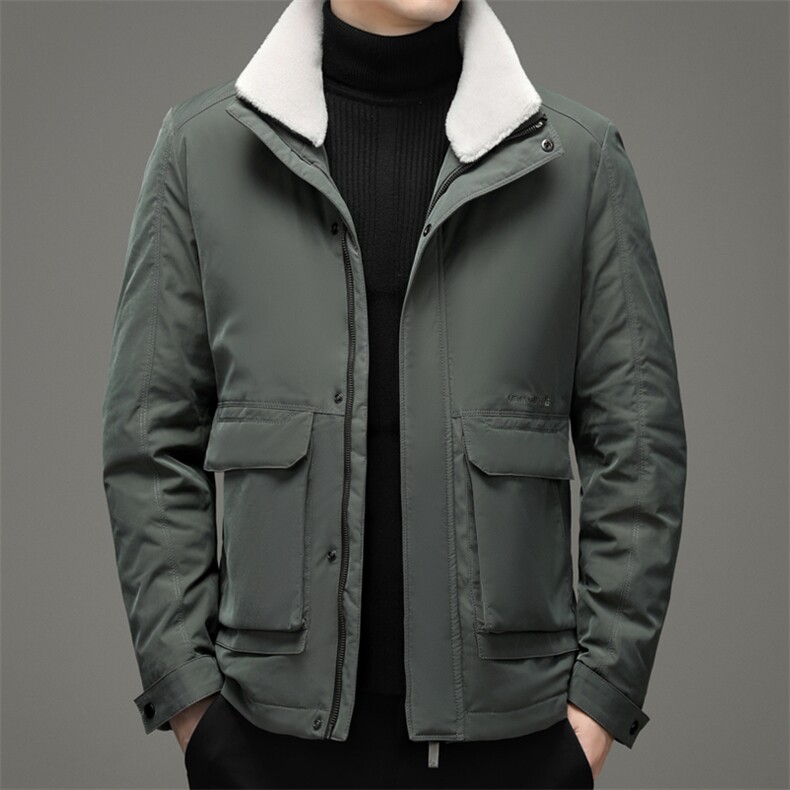 BZL2186钱塘2020-3冬季羽绒服白鸭绒防寒保暖外套加厚P235,男装羽绒服,钱塘207-3