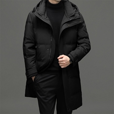 男士中长款羽绒服新款冬季中年商务休闲爸爸装加厚保暖冬装外套，男装羽绒服，电商B212（原钱塘6029）