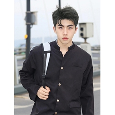 制服中山装一套日系热血校服JK男班服外套学院风W1157，男装工装外套，星座1116A（原606A-3）