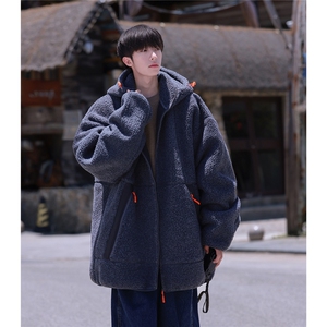 2025冬季 休闲简约男士拉链羊羔毛外套棉服M2063/P105控149-100涤图片