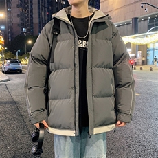 港风夜景潮牌新款连帽棉服潮流保暖棉衣M081-P90，男装棉衣，星座717
