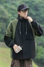 潮流宽松休闲外套百搭连帽夹克A161-8918-P78，男装夹克，电商A161