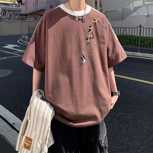 量大优供抖音视频 支持得物品质配合二开 美式三条杠短袖t恤ZD193图片
