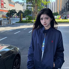 复古潮牌宽松飞行员夹克男女款情侣秋冬季复古棒球衣服外套，男装夹克，星座506A