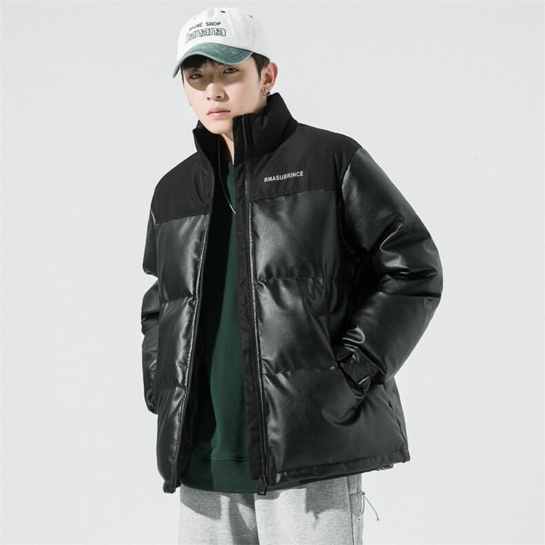 加厚皮棉衣男冬季立领休闲男士棉服拼接棉袄潮流A266-P01-P80,男装棉衣,电商A266