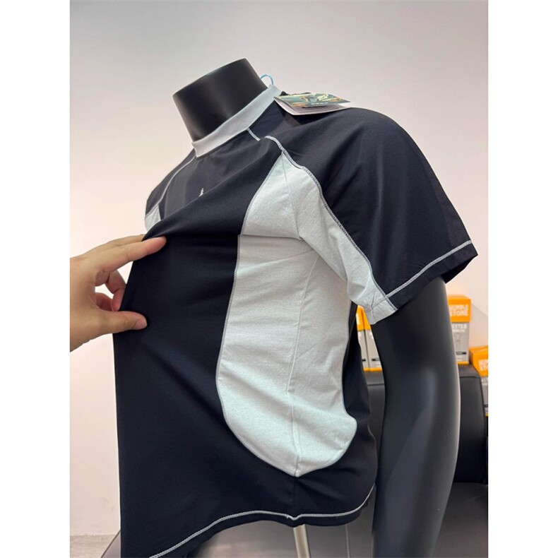 网图美式运动短袖男女夏季薄款户外速干t恤羽毛球骑行服特P33,男装T恤,电商C306-1