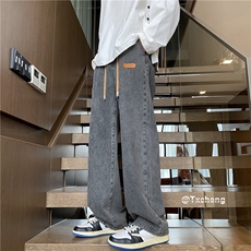 抖音品质休闲牛仔裤男贴标牛仔裤vibe高街裤子B315-K5550-P45控58，男装牛仔裤，电商B315