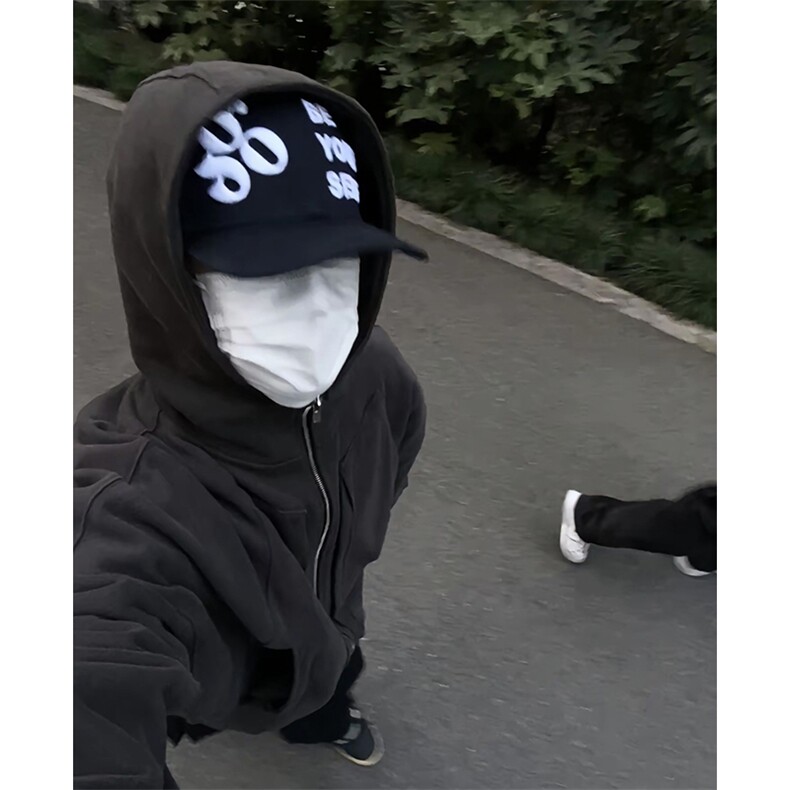 抖音得物高品质二开25秋冬美式重磅宽松结构设计连帽卫衣外套W78,男装卫衣,电商A486-1