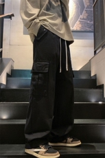 潮流宽松大码情侣垂感梭织工装长裤K8410-P50【特价】，男装休闲裤，电商A007