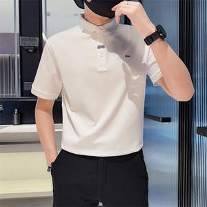 2025夏季短袖T恤翻领Polo衫字母小logo设计E95092-P53图片