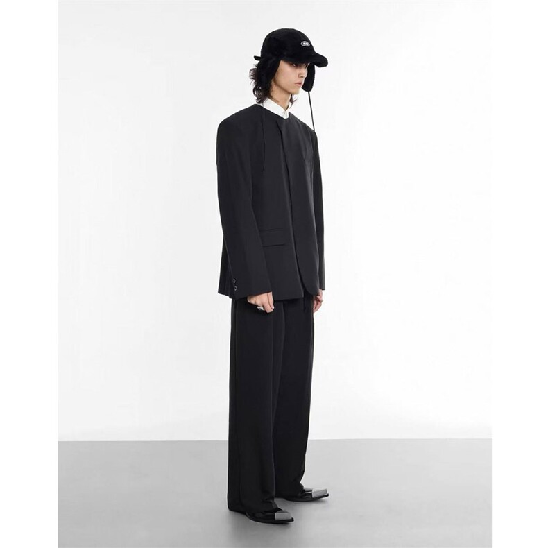 网络图慎用！图片只做展示大货已到圆领新中式西服男XF78107P85控,男装西服,星座226-2