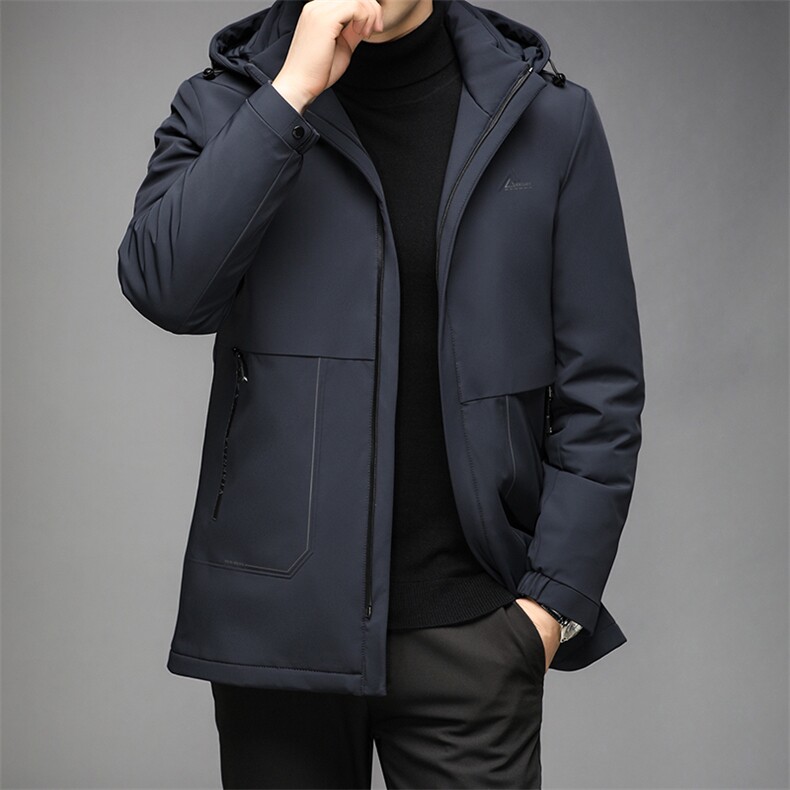 AN9815钱塘2020-2秋冬中老年男士羽绒服商务休闲连帽外套P315,男装羽绒服,钱塘207-3