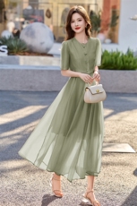 小香风粉色吊带连衣裙两件套女2025夏新款气质收腰显瘦绝美套装裙，女装套装/套裙，丽莎妳雅