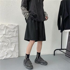 短裤夏季ins网红超火直筒休闲五分裤港风痞帅学生中裤  K1259-P28图片