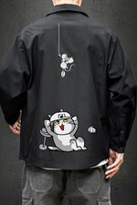 2021秋季新日系马切达大码男卡通印花宽松长袖衬衫C3204-P35，男装衬衫，电商A001