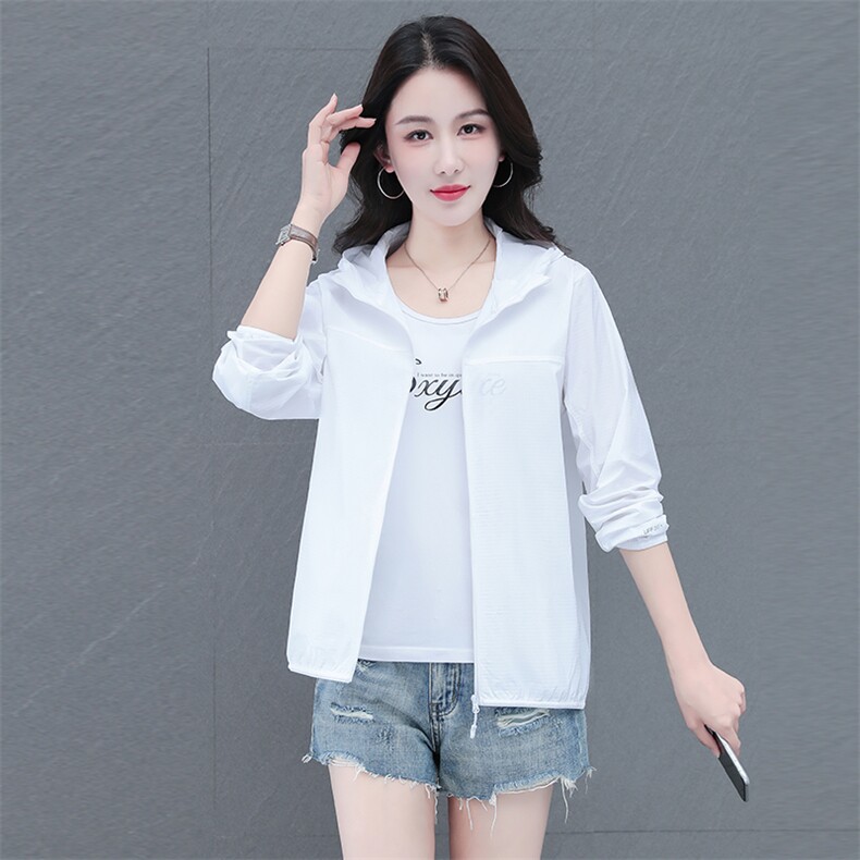 燕颉防晒衣女士夏季2024新款小个子薄款外套防晒服上衣女子妈妈装，女装防晒衣，燕颉服饰