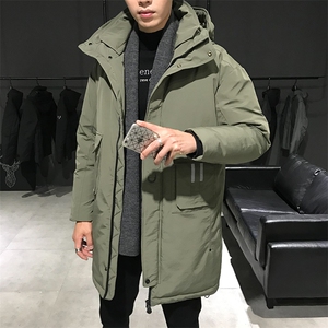 含ins冬季新款中长款商务休闲羽绒服男DS-B293-F703图片