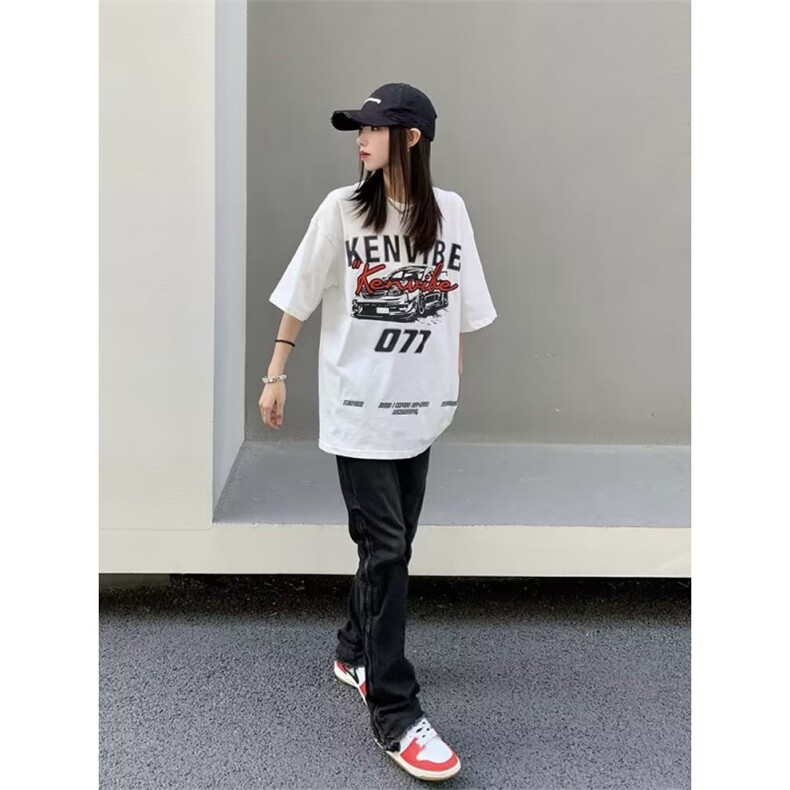 网络图现货！260G重磅T恤高级感美式复古小领口短袖RT143-P33,男装T恤,星座1005-6