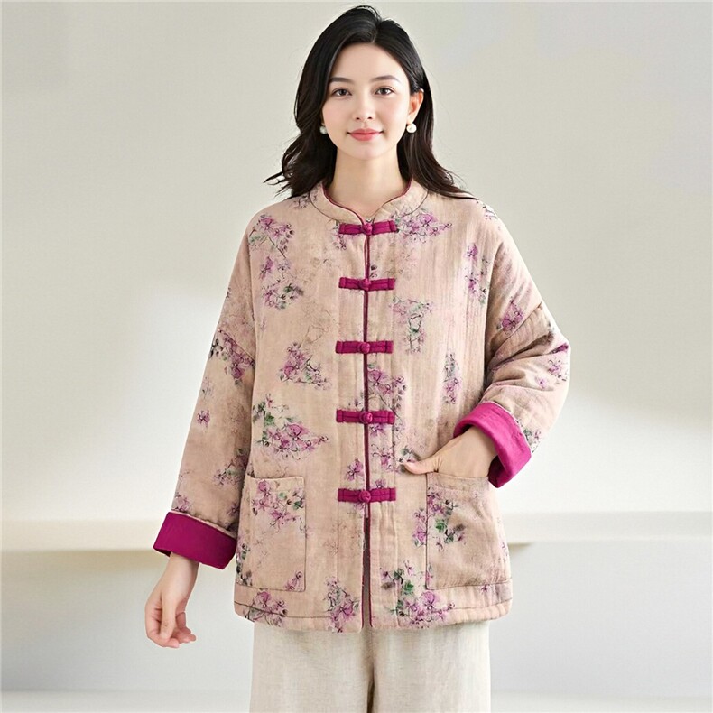 2025冬装新款修身保暖时尚菱形格连帽个性女士棉服外套,女装棉衣/棉服,江忆布依