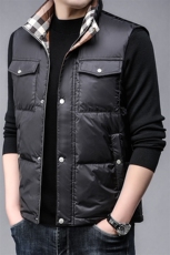 B6901白鸭绒90绒冬季新款立领中青年男士时尚百搭羽绒服马甲，男装羽绒服，钱塘207-3