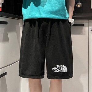 MK37232-P15 冰丝短裤男士大码宽松休闲五分裤男运动中裤图片