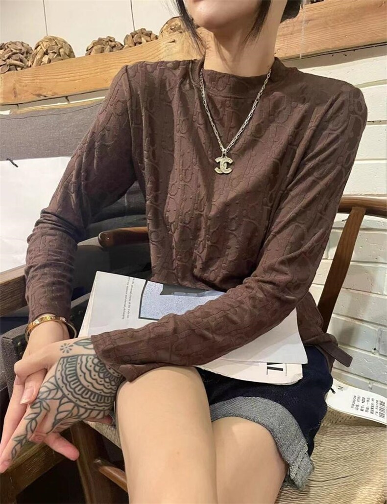 冬装新款提花加绒打底针织衫，其它，诱惑妳