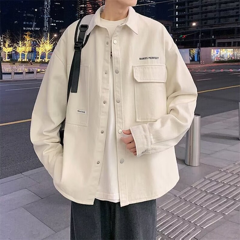 男衬衫夹克高品质工装外套日系休闲JK95-P55,男装夹克,星座208-5