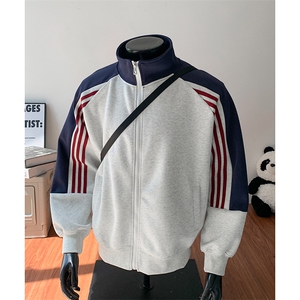 重磅boxy短款全棉450克拉链连帽卫衣套头外套男 RH5362-P55图片