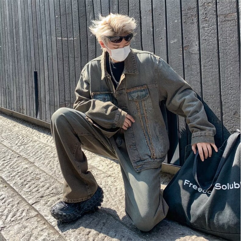 2023美式秋季夹克新款男时尚潮外套J3345P70裤子N513价格50,男装夹克,星座1116-2