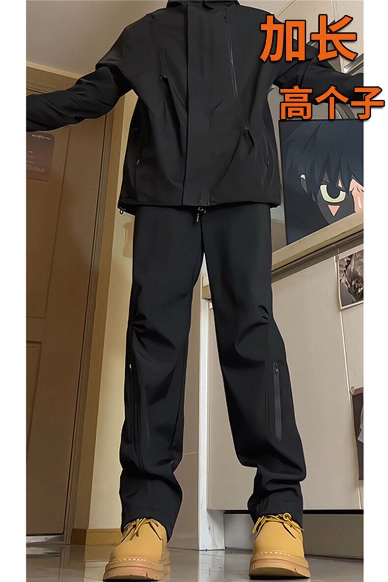 加长版高个子冲锋裤男户外登山裤子115CM直筒美式188工装KZ019P50,男装工装外套,电商B312