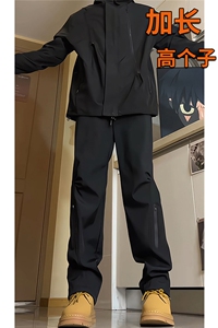 加长版高个子冲锋裤男户外登山裤子115CM直筒美式188工装KZ019P50图片