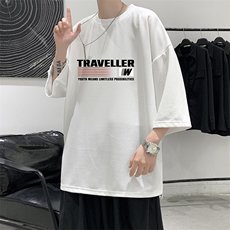 冰丝七分袖t恤男大码五分袖男短袖男中袖Q11359-P30，男装T恤，电商A040