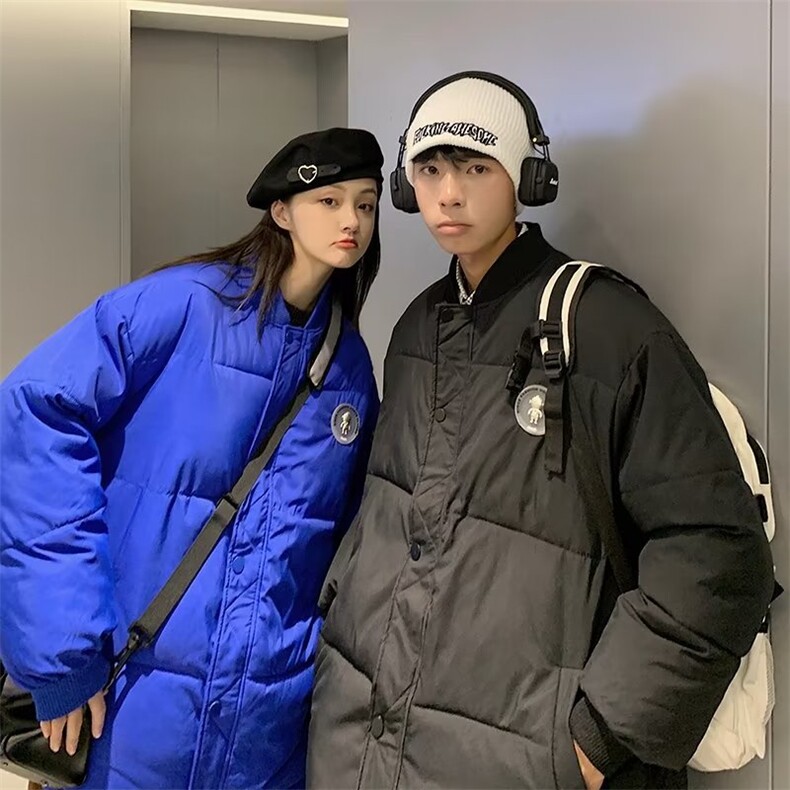 美式棒球领棉衣男女秋冬潮牌2024新款S535P75,男装棉衣,星座1116-2