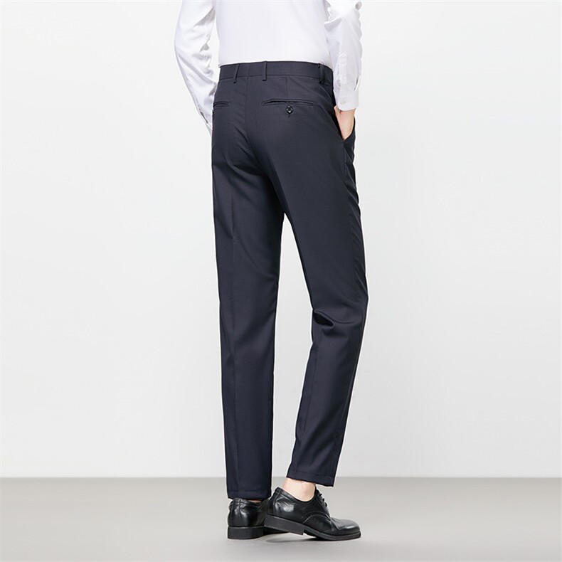 轻奢男裤精纺羊毛轻奢男士西裤商务男装精品，男装西裤，钱塘207-1