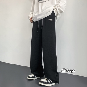 XZ616 早秋季新款提花面料设计感贴标休闲裤 TY919 特P30控58图片