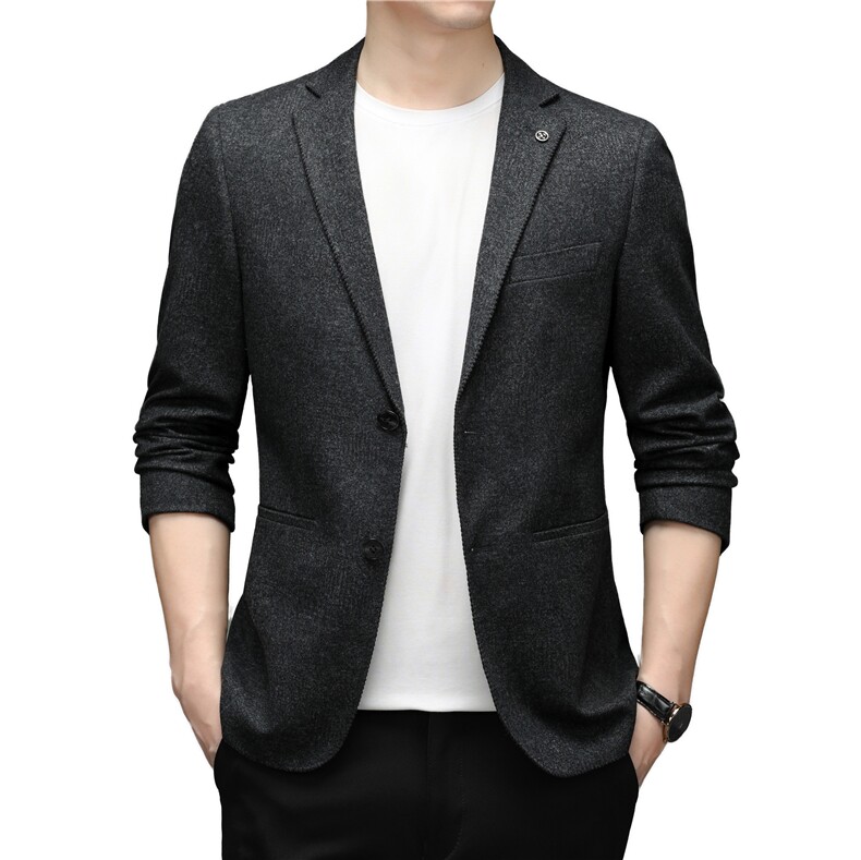 秋冬季男士中年西装外套男爸爸装西服上衣男士休闲外套MY818-P180，男装西服，电商B212（原钱塘6029）