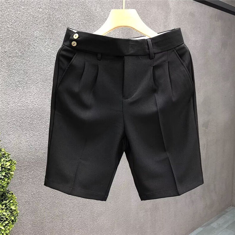 有货夏季韩男短裤纯色休闲免烫西裤韩版潮流韩版修身小脚休闲短,男装西裤,星座218-1（原230）