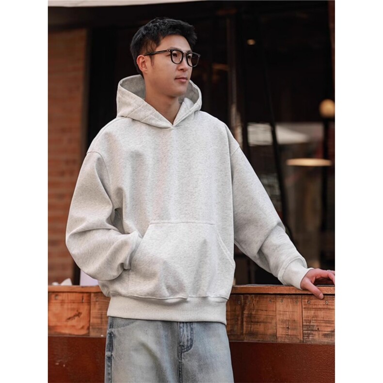 气质百搭简约纯棉克短宽版型卫衣慵懒日系时尚新款YW24，男装卫衣，星座208-5