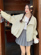 韩系简约休闲夹克外套女春季2025新款小个子超火洋气爆款减龄上衣，女装短外套，辉之琳