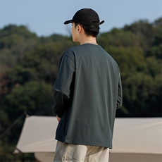 春秋季户外防晒抗紫外线UPF40+长袖宽松内打底衫A406T889特P30，男装T恤，星座309（原A406）