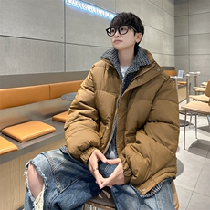 假两件棉服男冬季潮牌痞帅工装棉衣男款2024新款男士冬装外套，男装棉衣，星座410-7