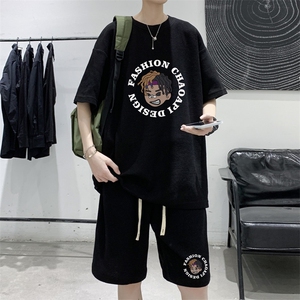 ！直播重磅推荐！2022夏季男士华夫格短袖T恤套装HTZ03P50图片