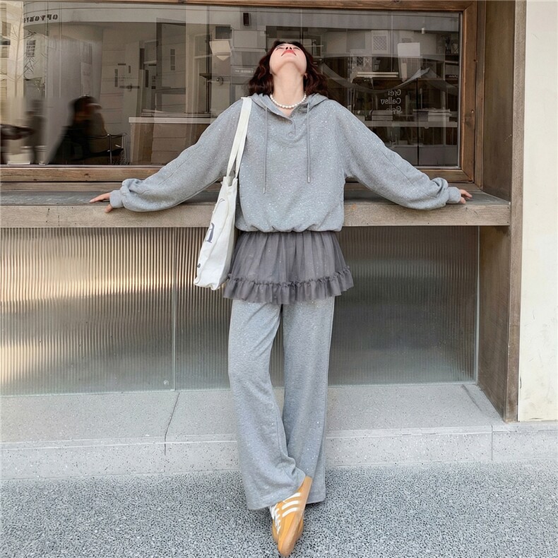 屁帘卫衣两件套2B1568802P190K285,女装套装/套裙,2B156
