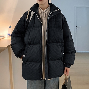 新款男百搭设计感纯色港风棉衣M067-P95控158图片